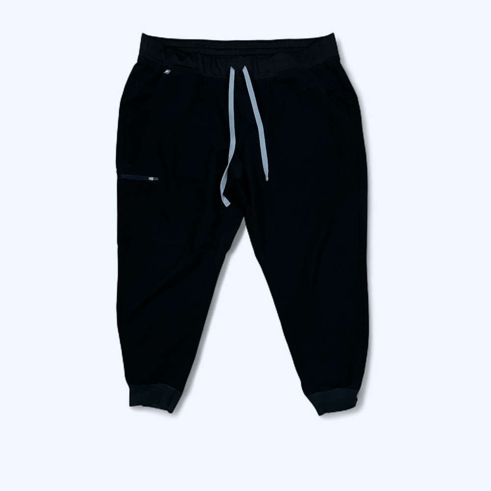 FIGS ZAMORA Jogger‎ Pants with Drawstring XXL/P BLACK